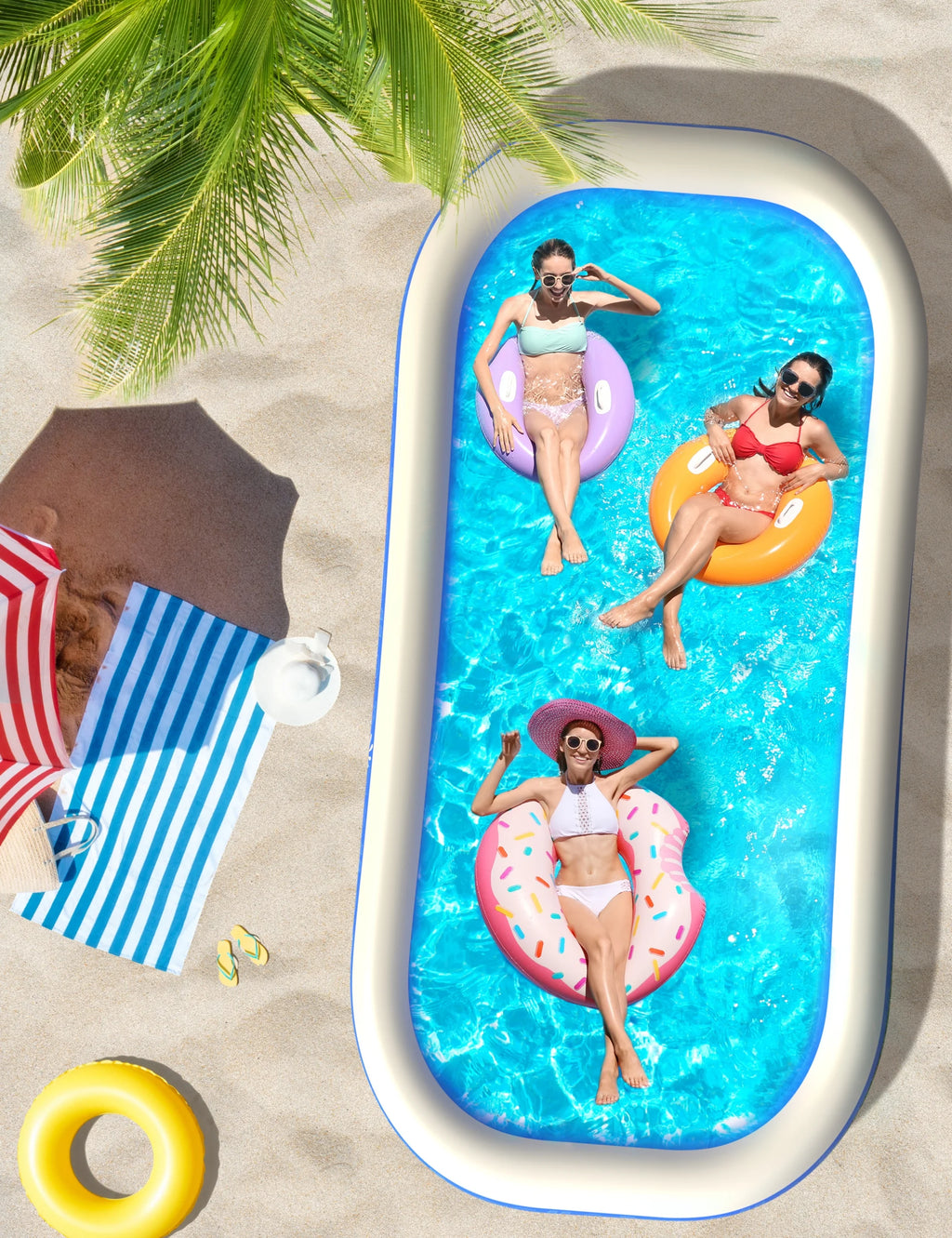 Inflatable Swimming Pools 118'' x 72'' x 20'' M2649