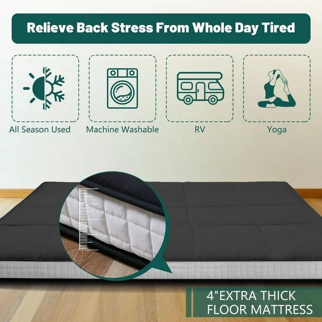 Japanese Floor Mattress with Storage Bag N817305