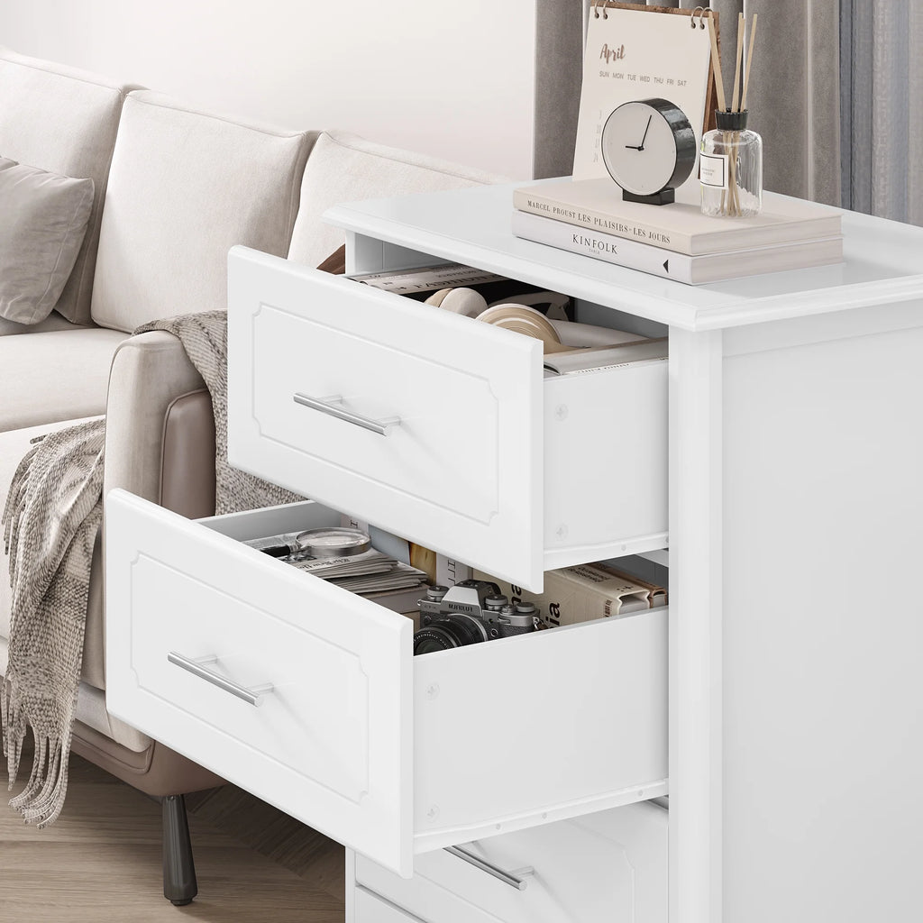 White 3 Drawer Dresser X2085