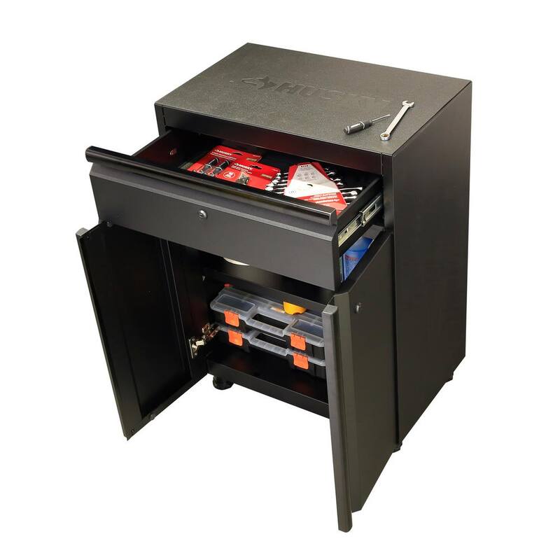 9 Piece Welded Steel Garage Storage System in Black Q254