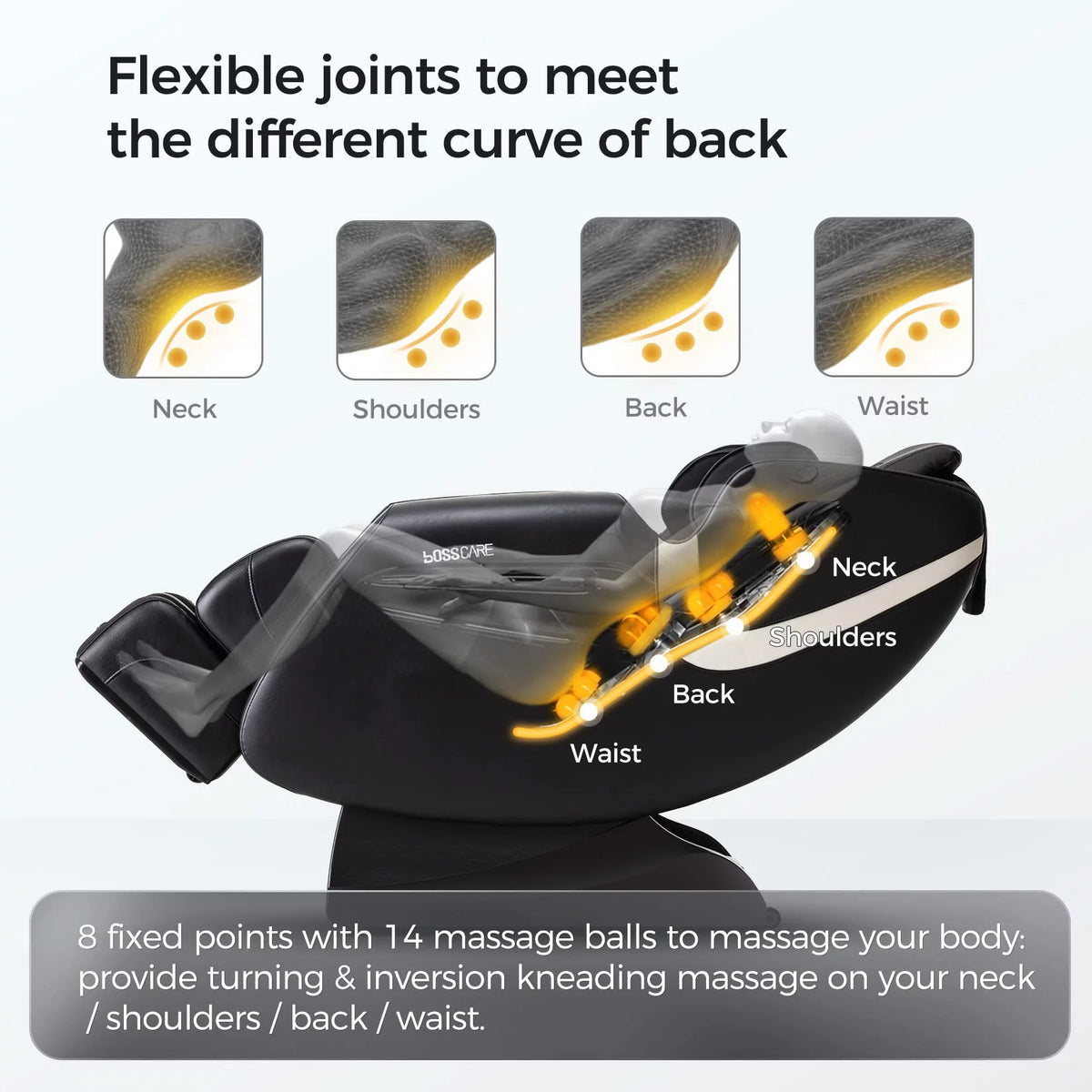 Black Full Body Zero Gravity Massage Chair E66354