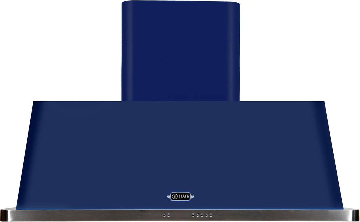 48 in. Midnight Blue Wall Mount Range Hood with 600 CFM Blower S818029