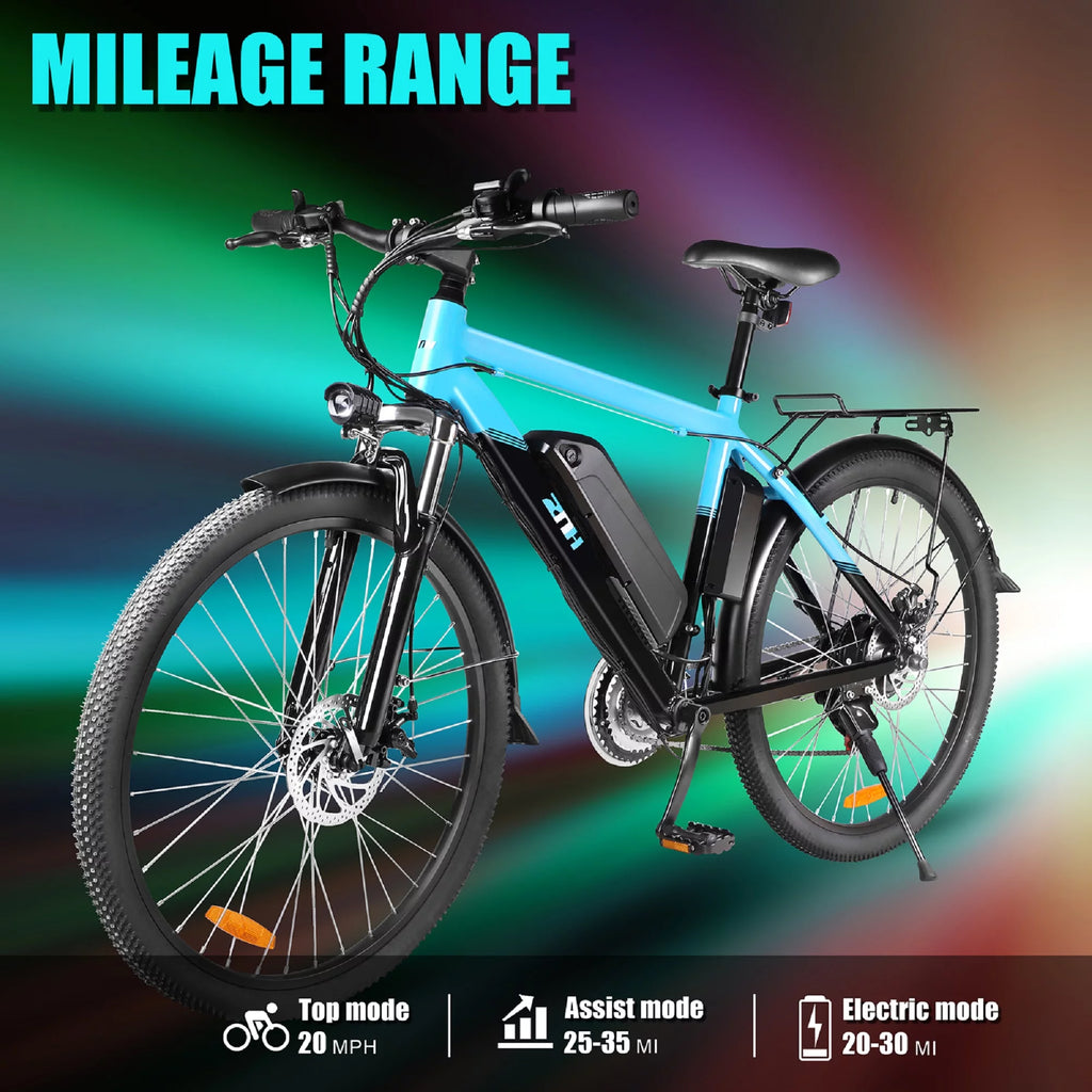 Electric Bicycle 26 in. 350 W Black N43440