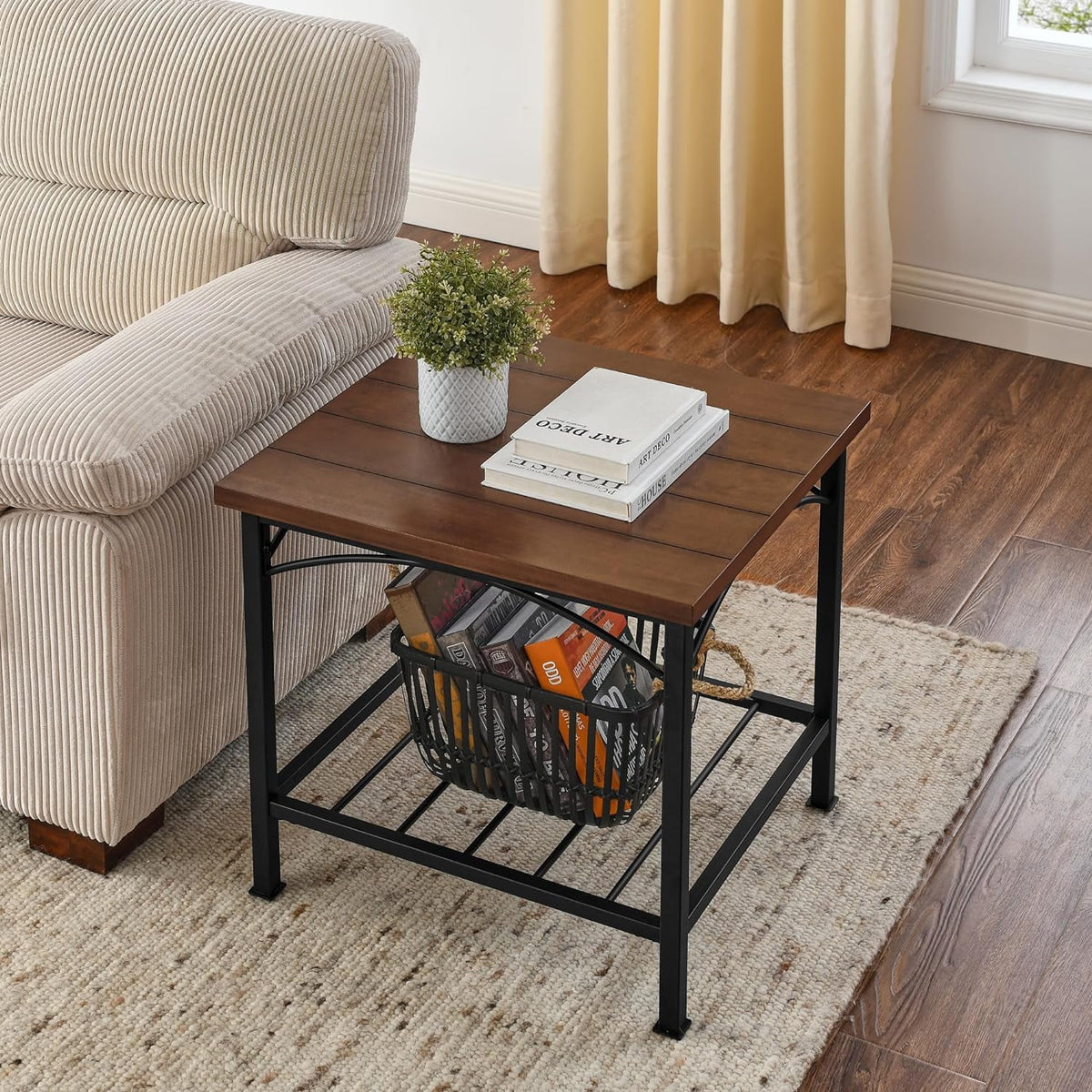 Brown 3 Piece Coffee Table and 2 End Side Tables I948577