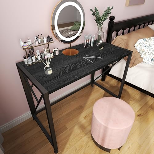 Pure White Vanity Desk and Chair Set with 5 Drawers L326045