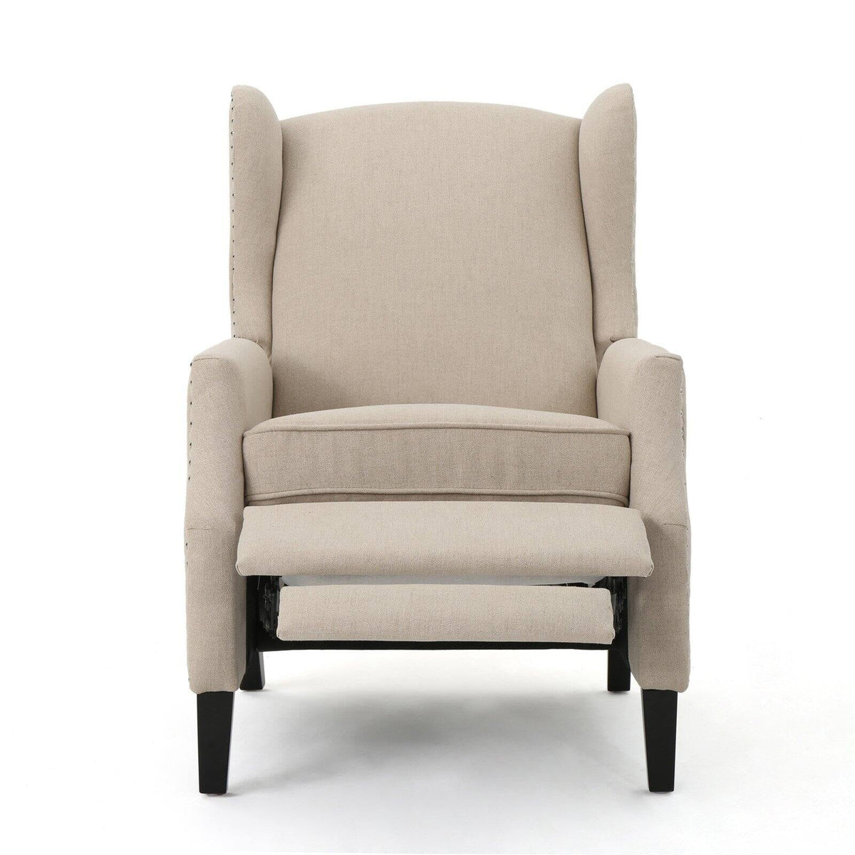 Traditional Wingback Fabric Recliner Chair H161