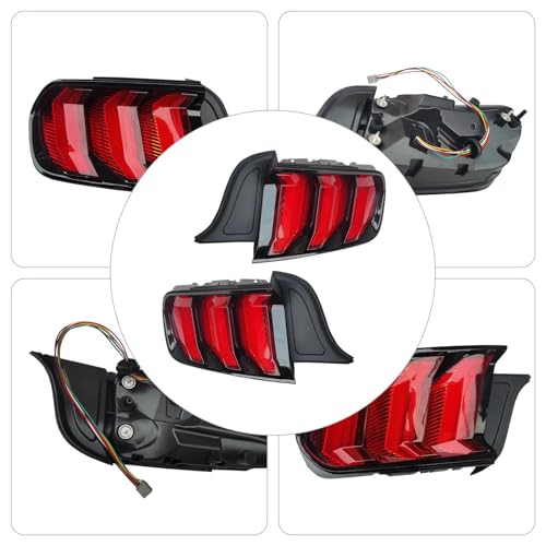 2015-2020 Ford Mustang LED Tail Lights Pair Set G1043