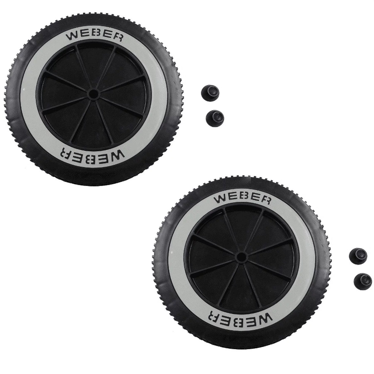 6" Replacement Wheel for Charcoal Grills (2 Pack) Q30173