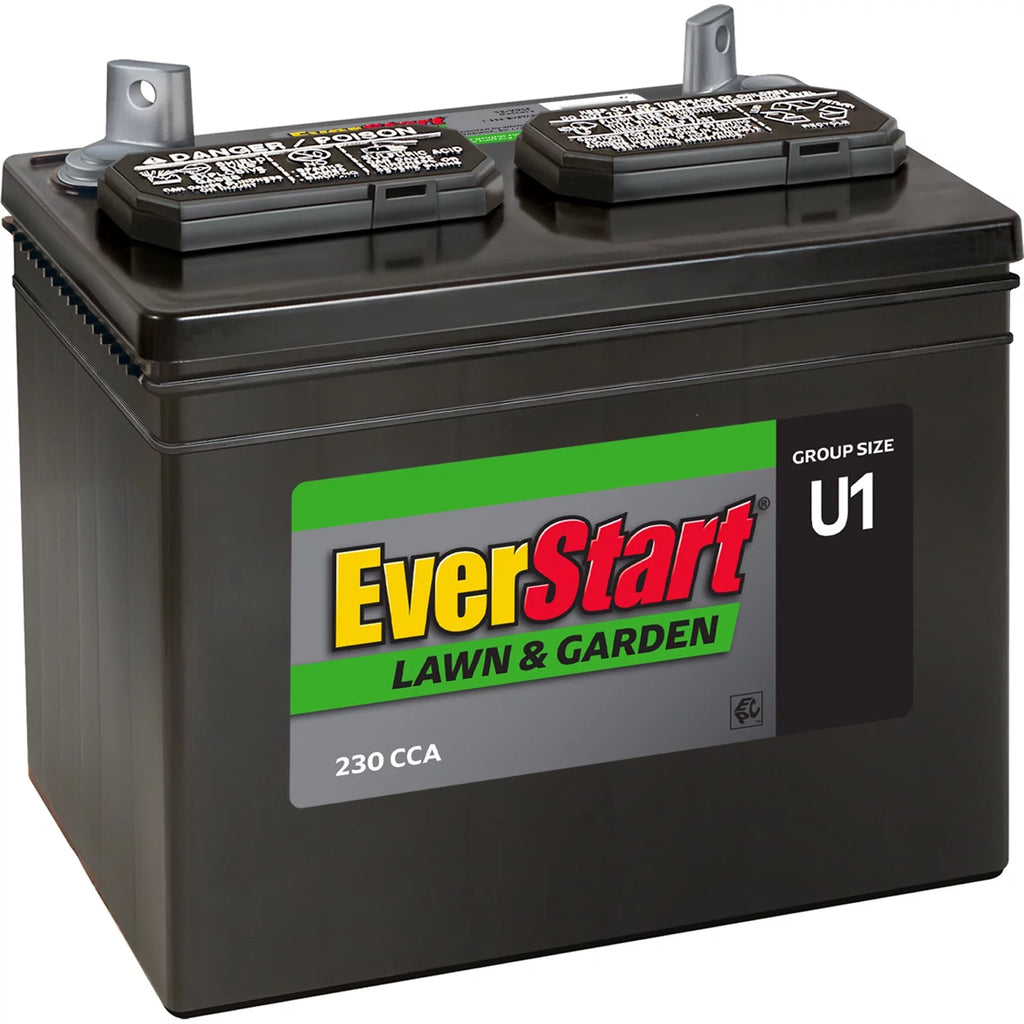 Lead Acid Lawn & Garden Battery, Group Size U1 12 Volt, 230 CCA Y659706