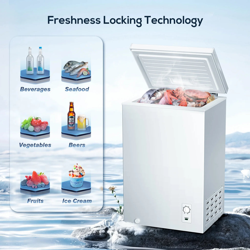2.7 Cubic Feet White Chest Freezer W4108
