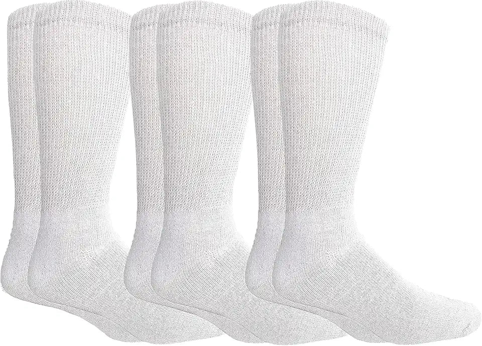 King Size Cotton Diabetic Crew & Ankle Socks R47466
