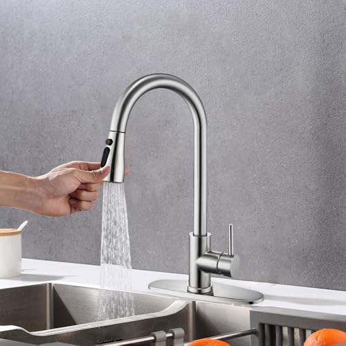 Single Handle Pull Down Sprayer Kitchen Faucet R349319