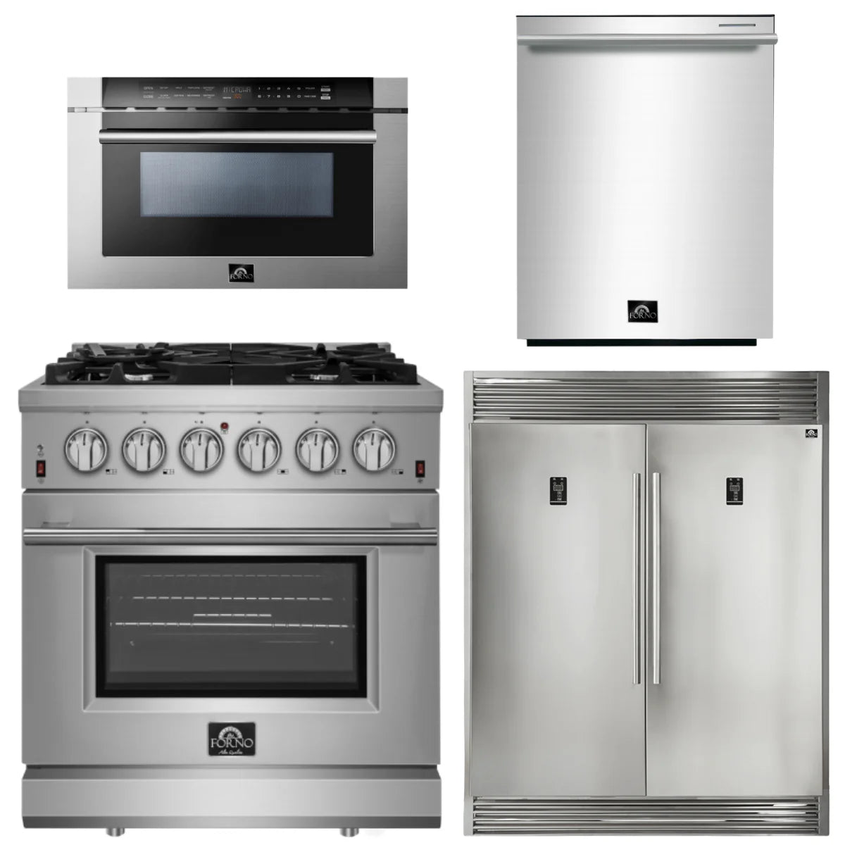 30 Inch Gas Range Refrigerator Microwave Drawer Dishwasher Y55093
