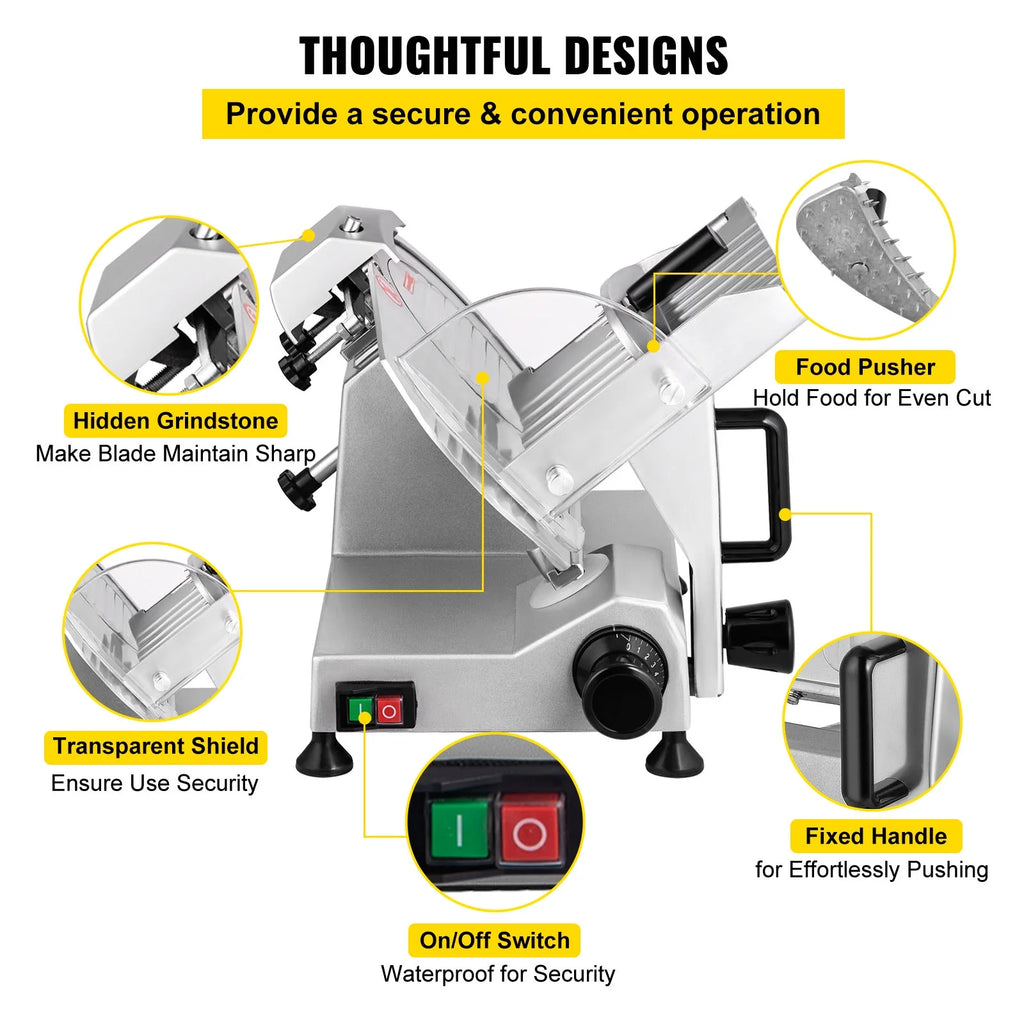 Electric Meat Slicer 8'' Blade 240W A803