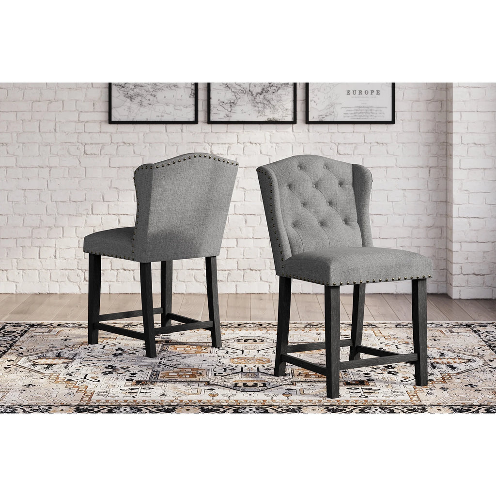 24.25 Counter Height Upholstered Barstool, Set of 2 I233318