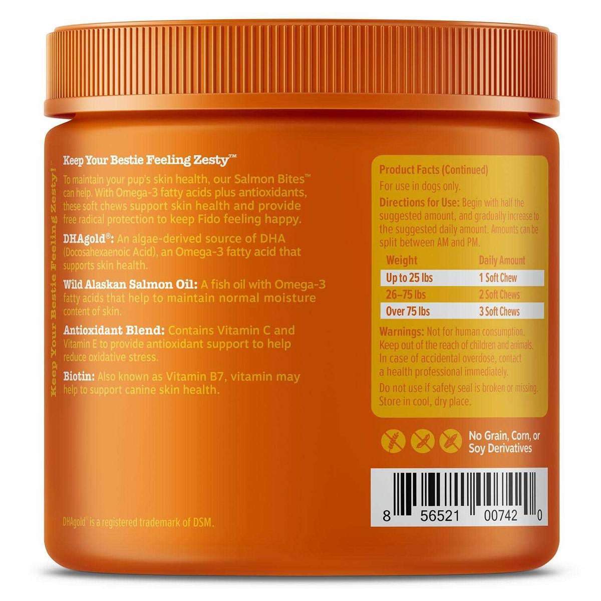 Salmon Bites for Dogs Skin & Coat T199