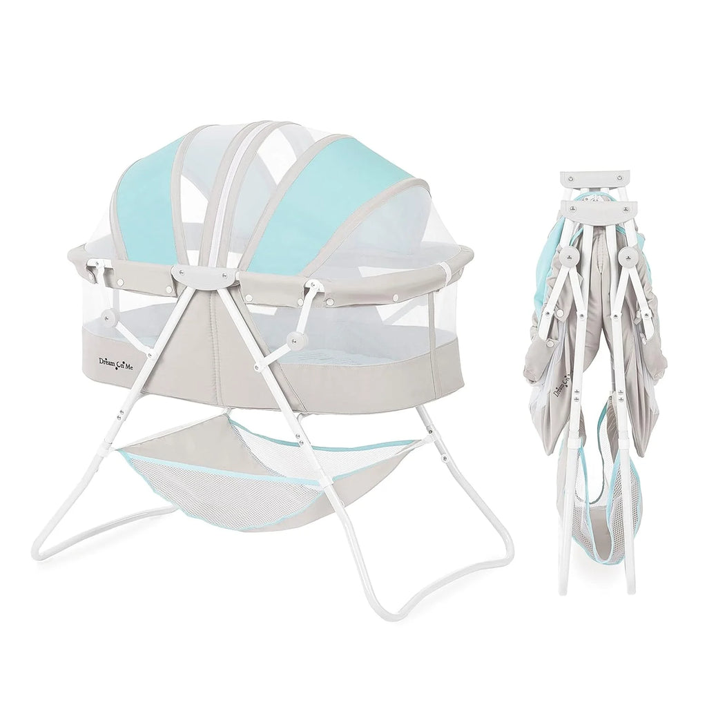 Lightweight Portable Baby Bassinet with Storage Basket W2703