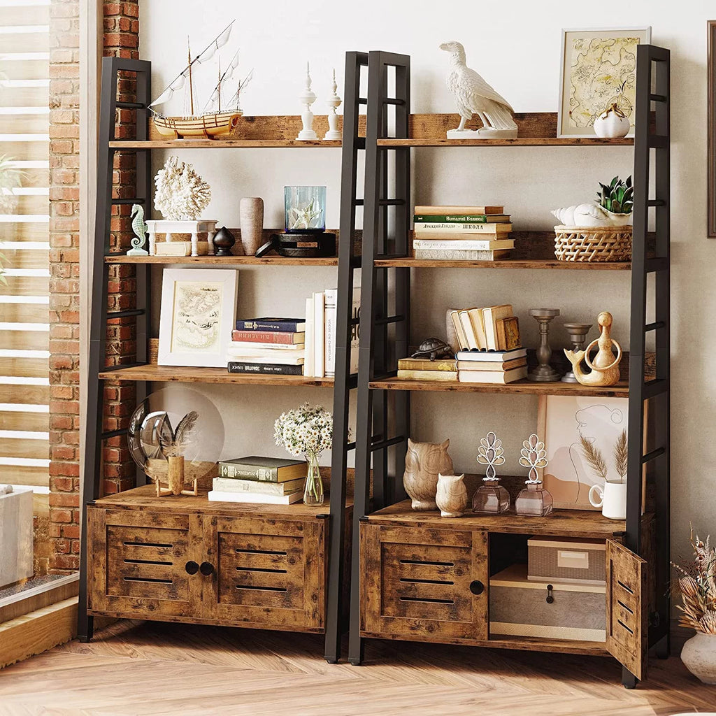3-Tier Ladder Shelf with Cabinet W605732