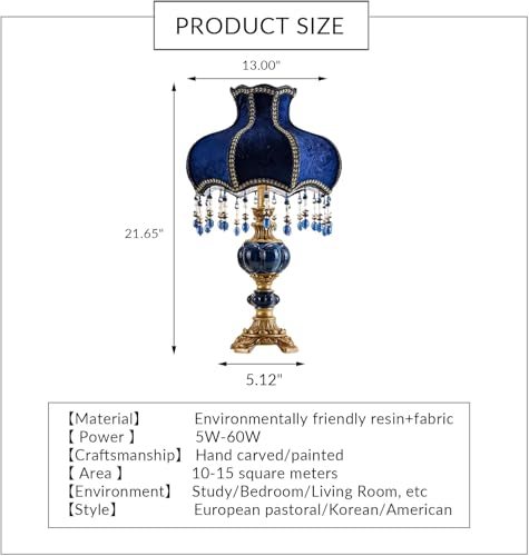 Fabric Lampshade Antique Varnished Resin Table Lamp J92561