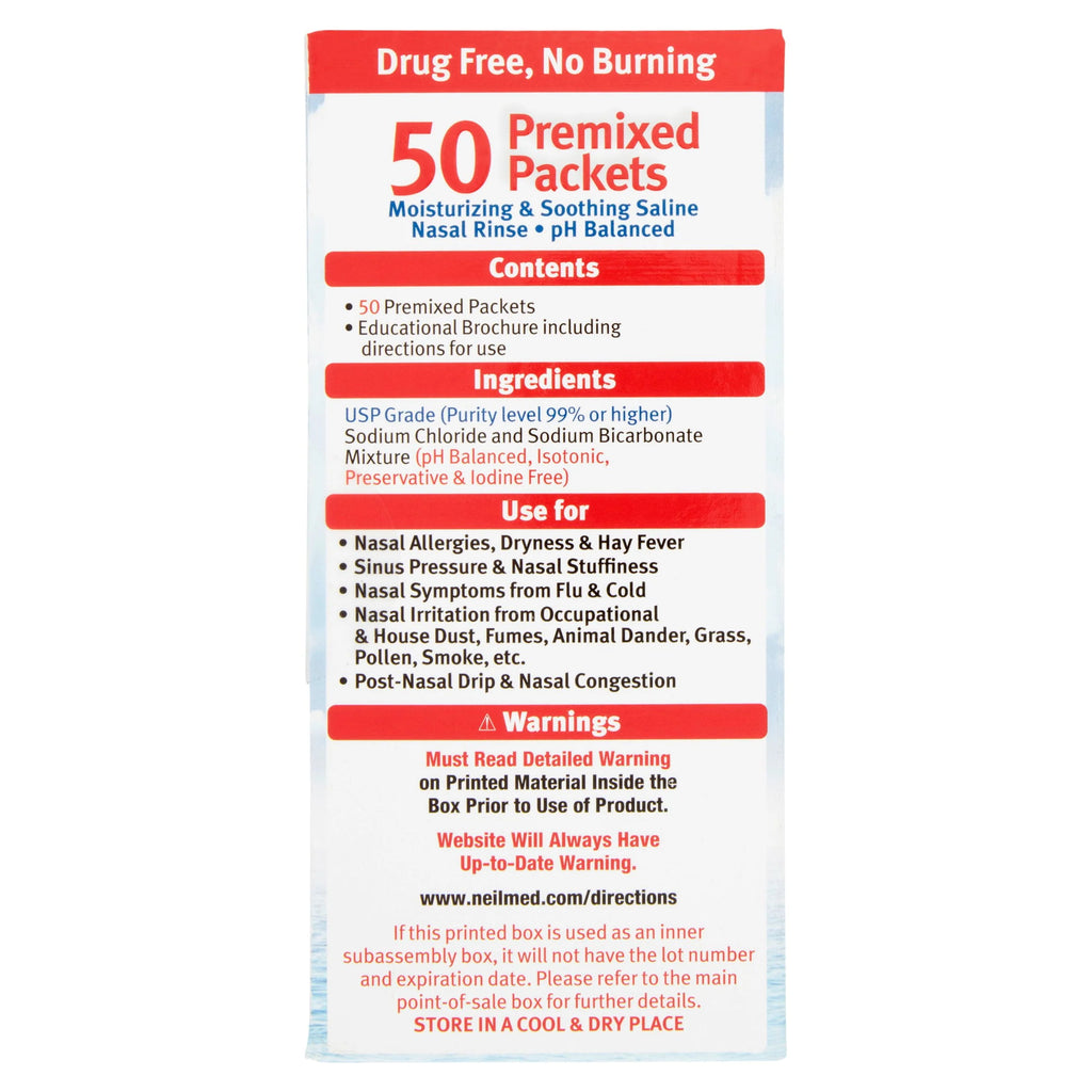 All Natural Sinus Rinse Packets, 50 Count S787
