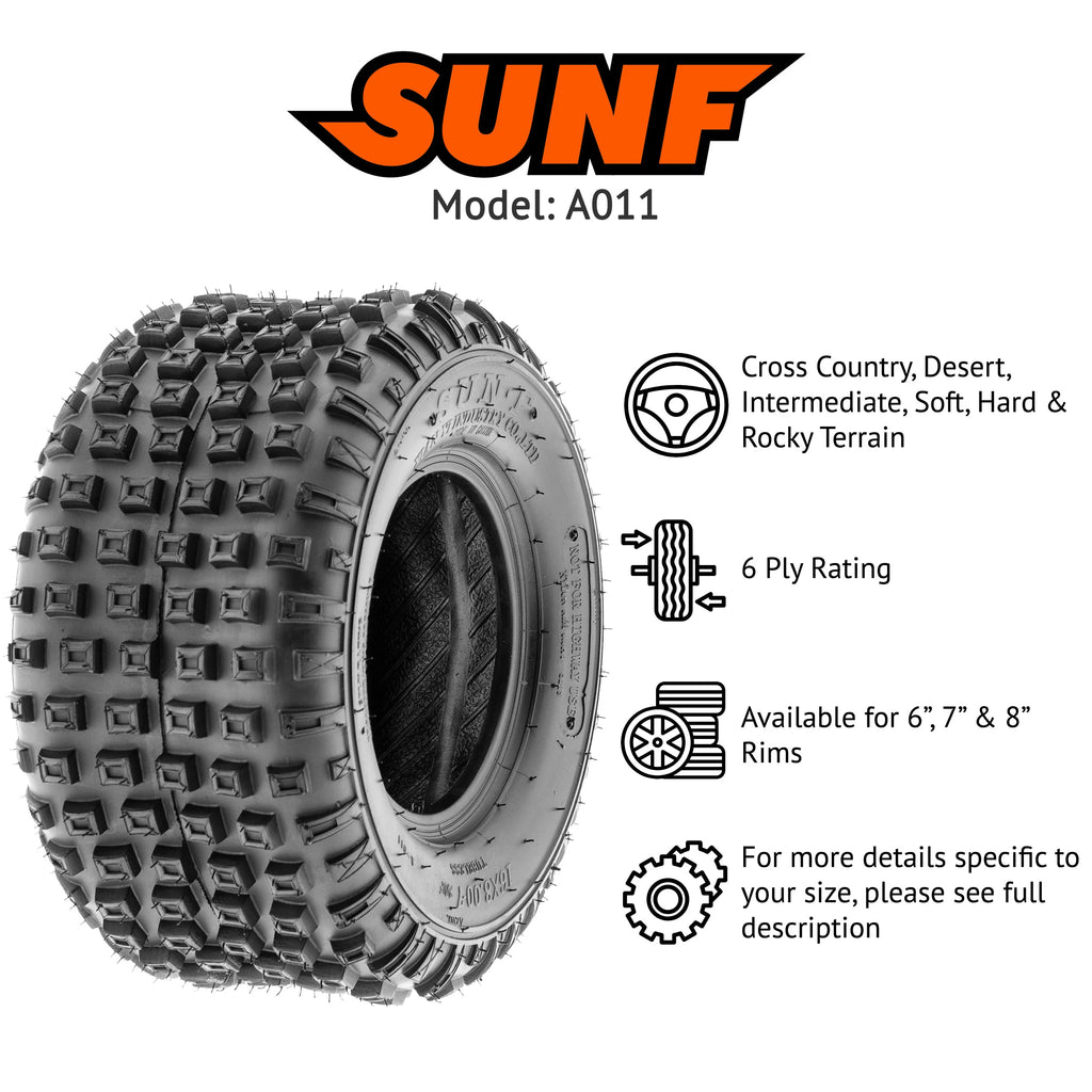 22x11-8 Lawn Mower ATV UTV Tires Set of 4 S3655