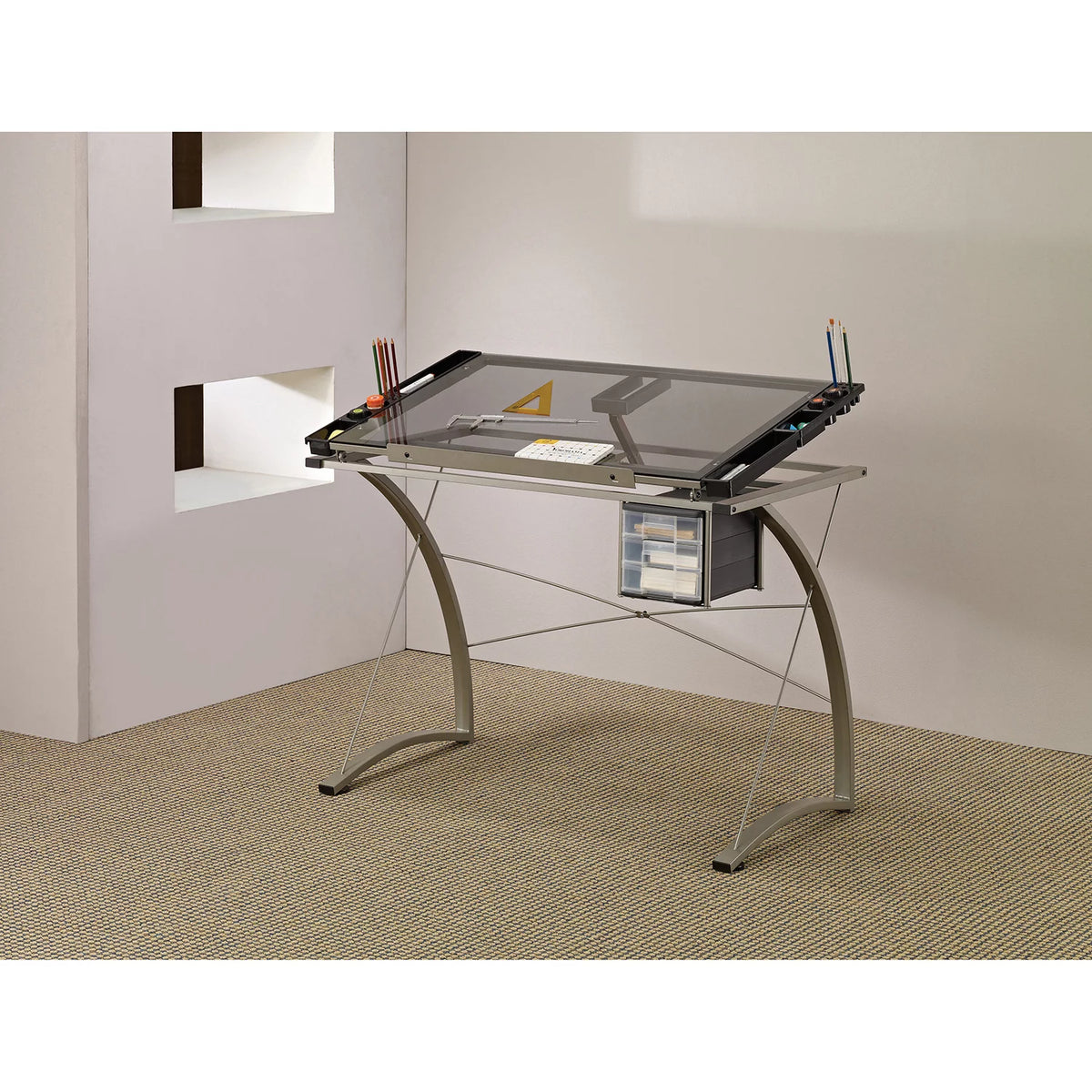 Drafting Desk with 3-drawer C9642