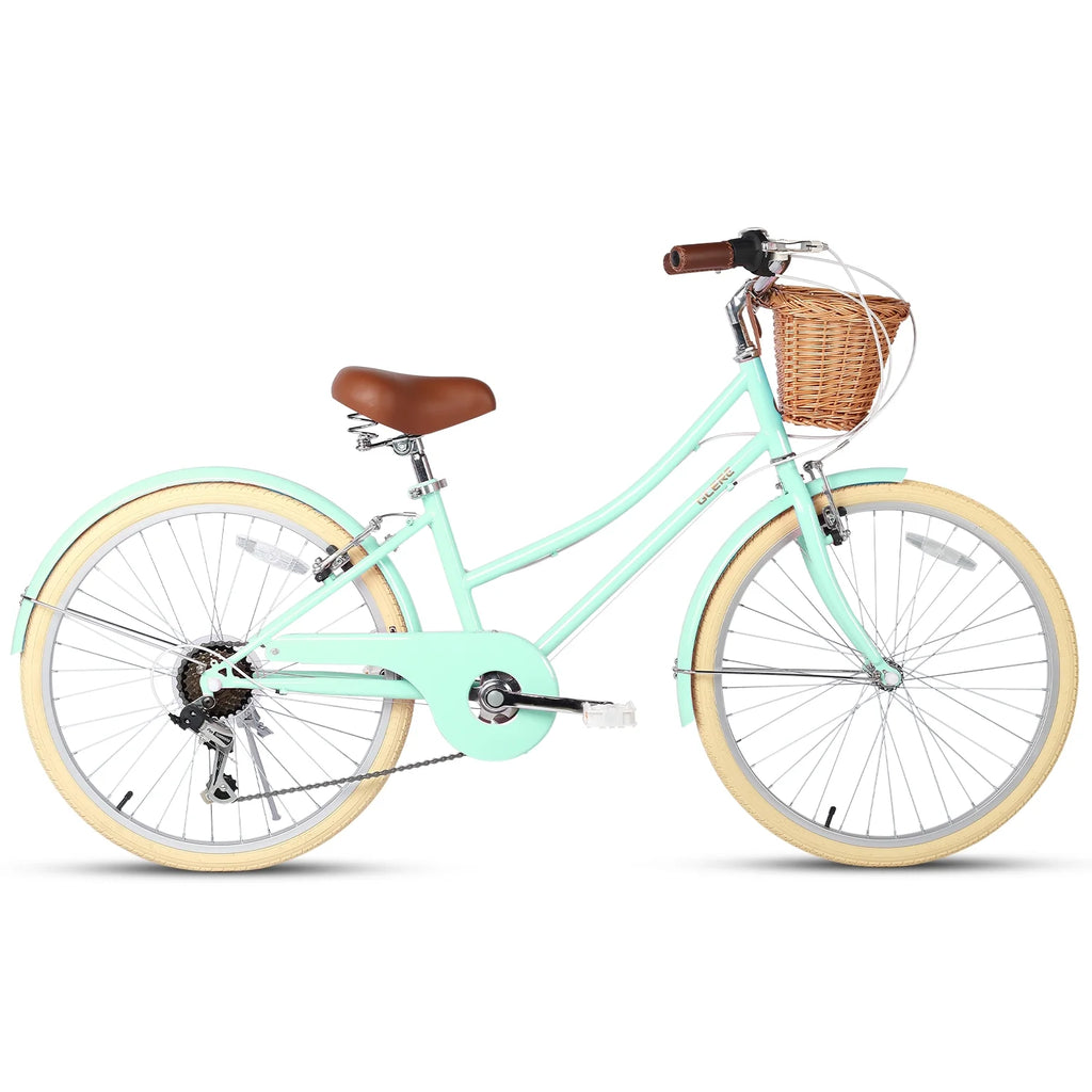 24 Girls Cruiser Bike 6-Speed Purple Y5733