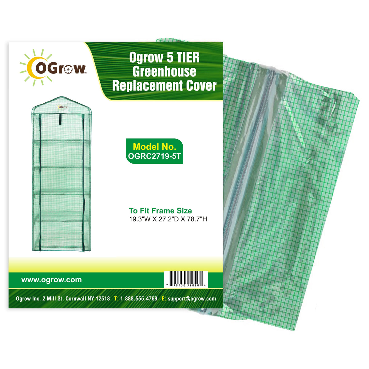 5 Tier Greenhouse PE Replacement Cover N6103