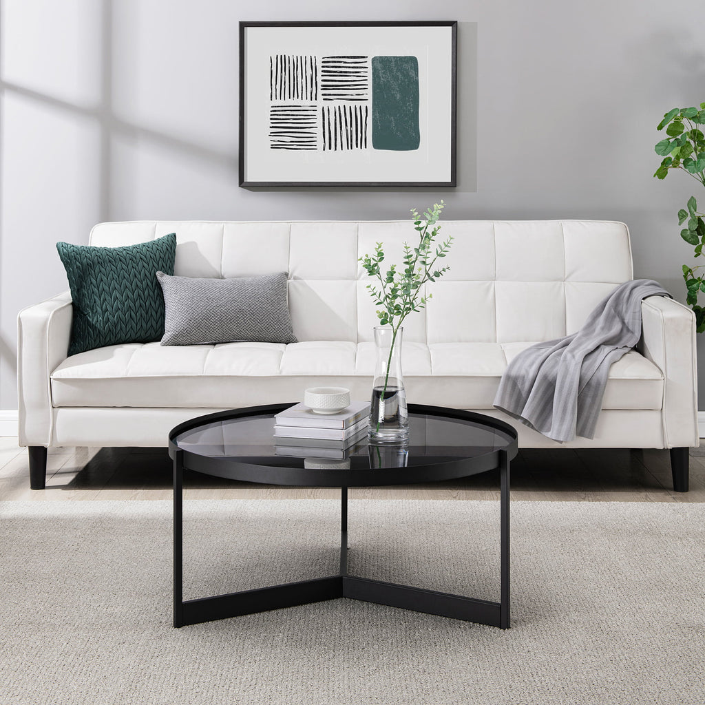 Metal and Glass Coffee Table T110485