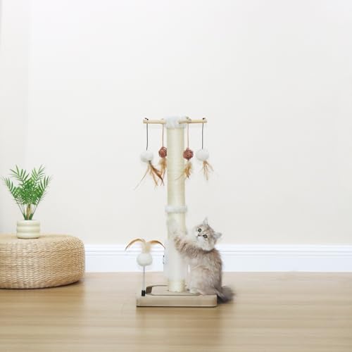 Beige 25 inches Cat Scratching Post Q1964