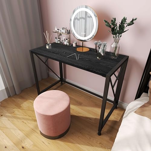 Pure White Vanity Desk and Chair Set with 5 Drawers L326045