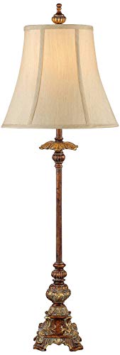 Set of 2 Gold Candlestick Table Lamps Z6094