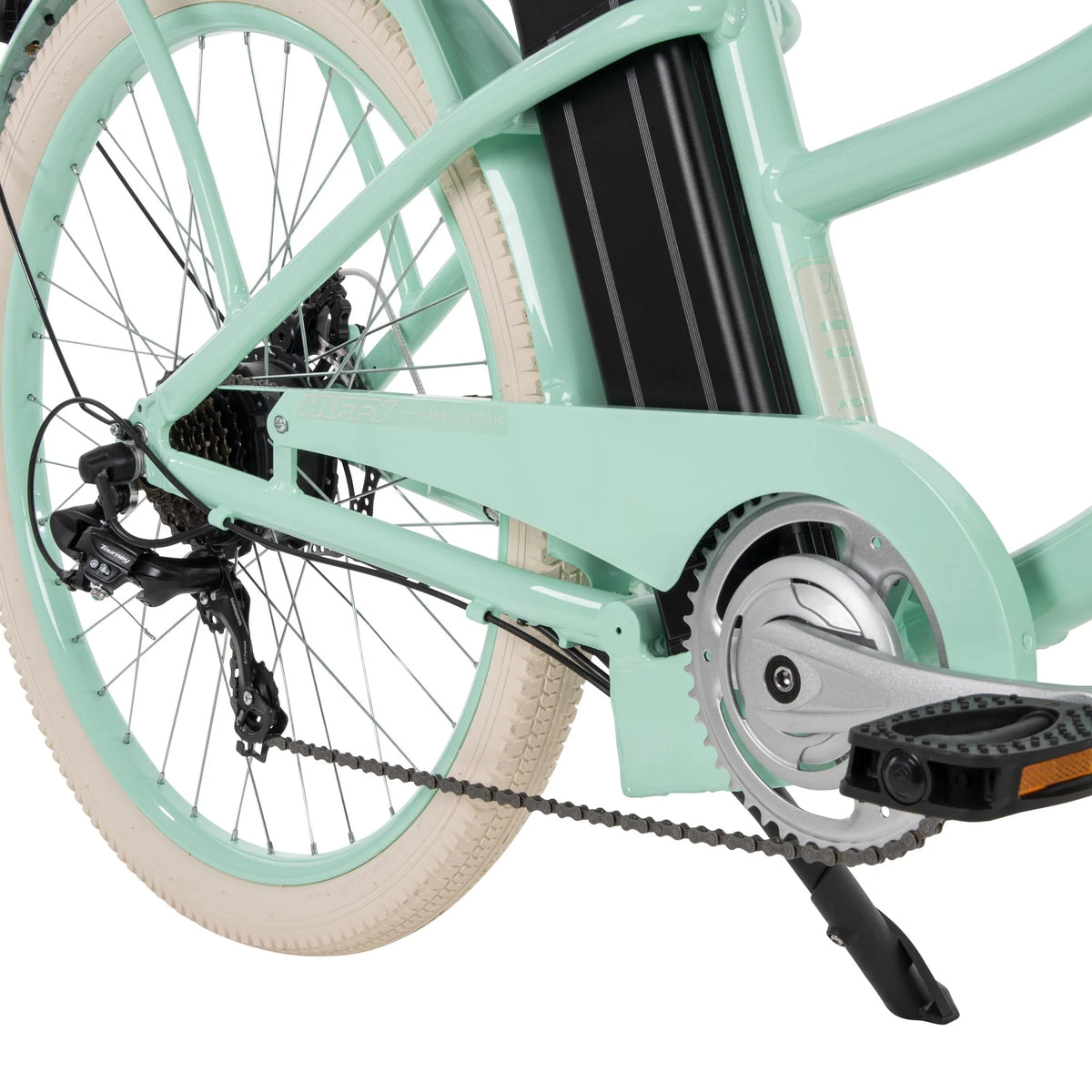 Mint Green 26-in 7-Spd Electric Cruiser Bike D57674