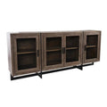 78 in. 4 Doors Solid Wood Sideboard Buffet Cabinet B121