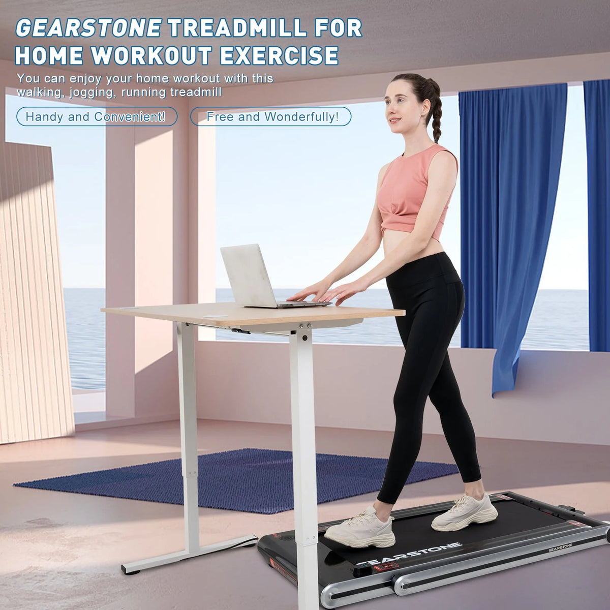 2 in 1 Folding Treadmill B76675