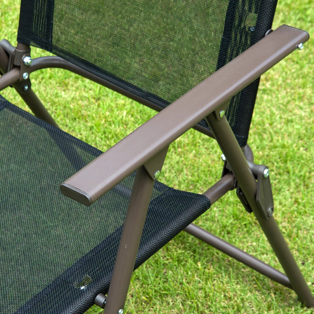 6 Piece Patio Dining Set with Umbrella, Black M3246