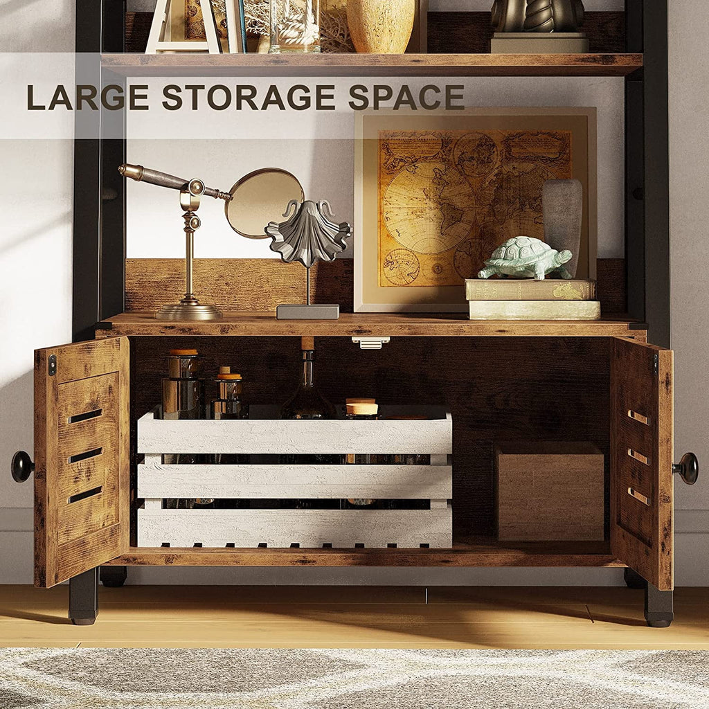 3-Tier Ladder Shelf with Cabinet W605732