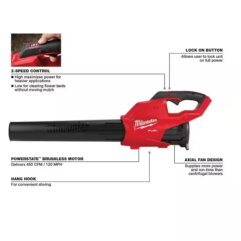 18V Lithium-Ion Cordless Brushless String Trimmer and Blower Combo Kit N894