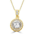 Artificial Round Brilliant Pendant Y6404