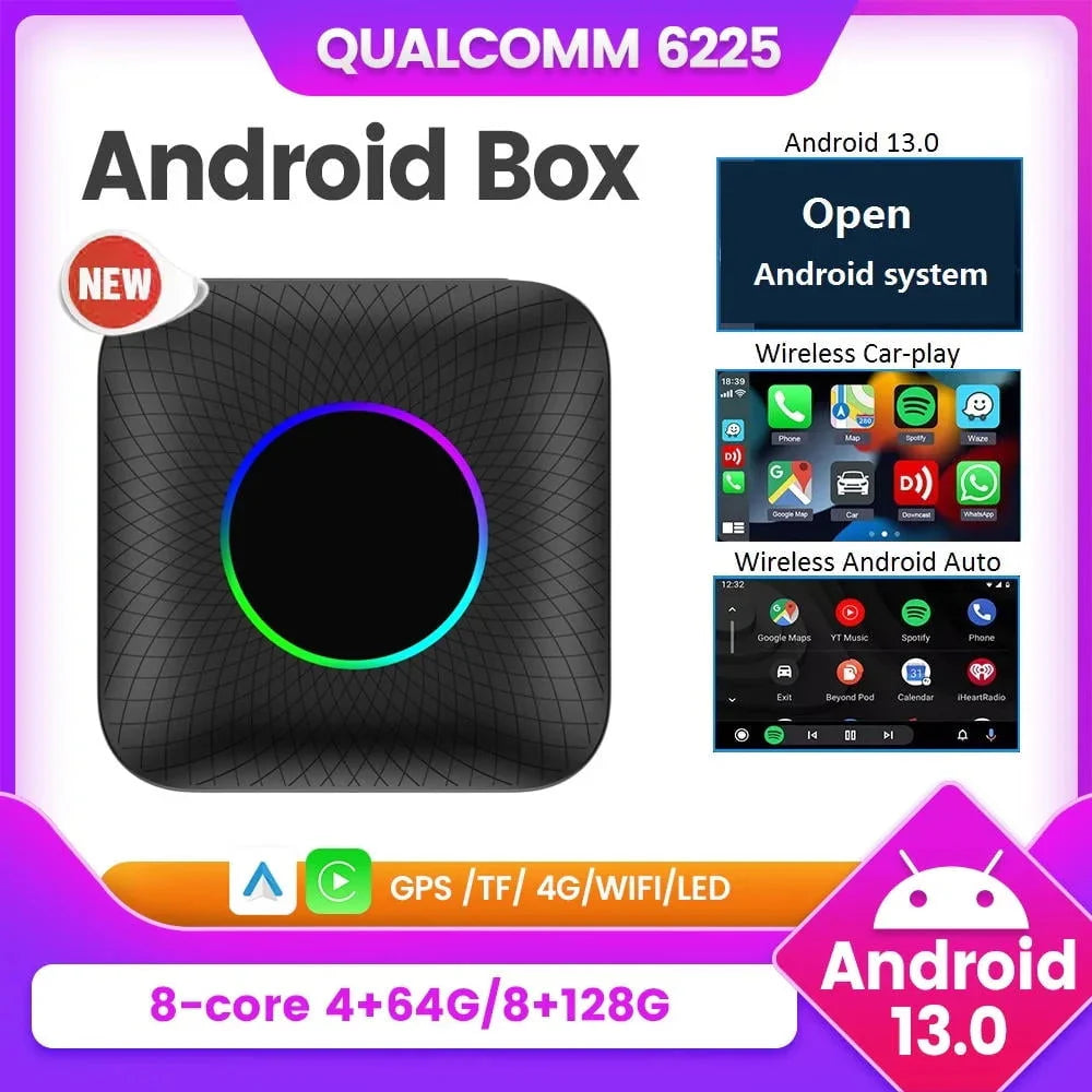 Android 13 Wireless Android Auto & Apple CarPlay Smart Tv Box S704