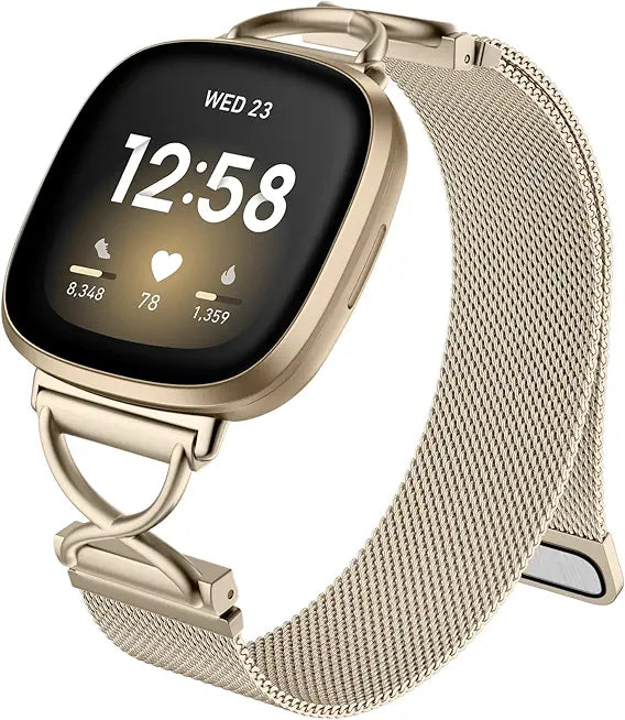 Metal Band Compatible with Fitbit Versa 4/Sense 2/Versa 3/Sense V2192