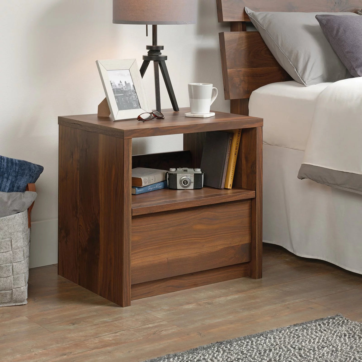 Grand Walnut Nightstand V481