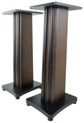 28" Dark Wood Grain Speaker Stands R65317
