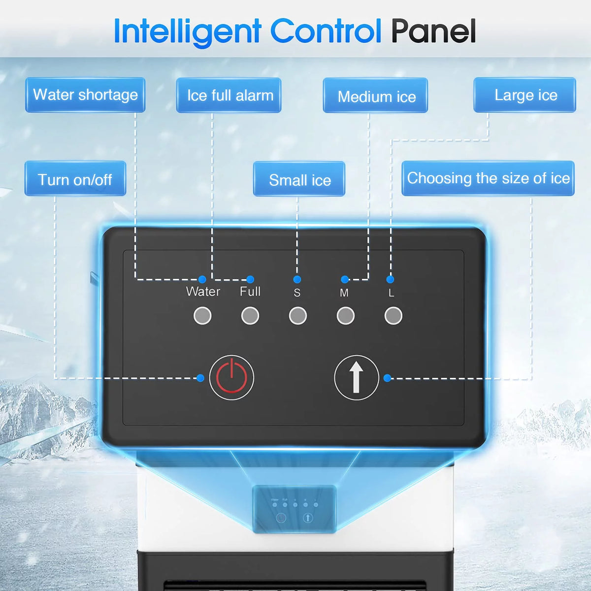 100 lbs Stainless Steel Commercial Ice Machine S6104