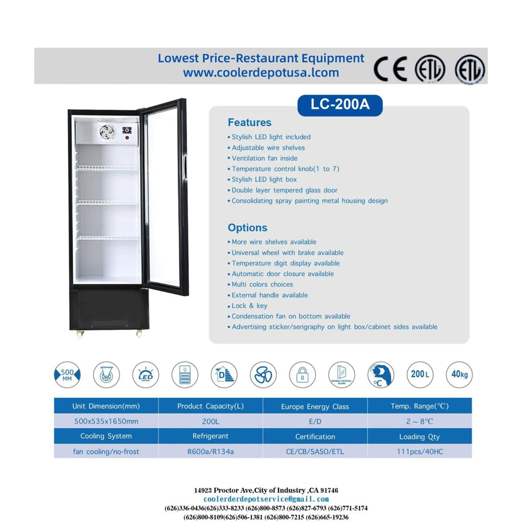 One-Door Refrigerator and Cooler 7 Cu.Ft J805243