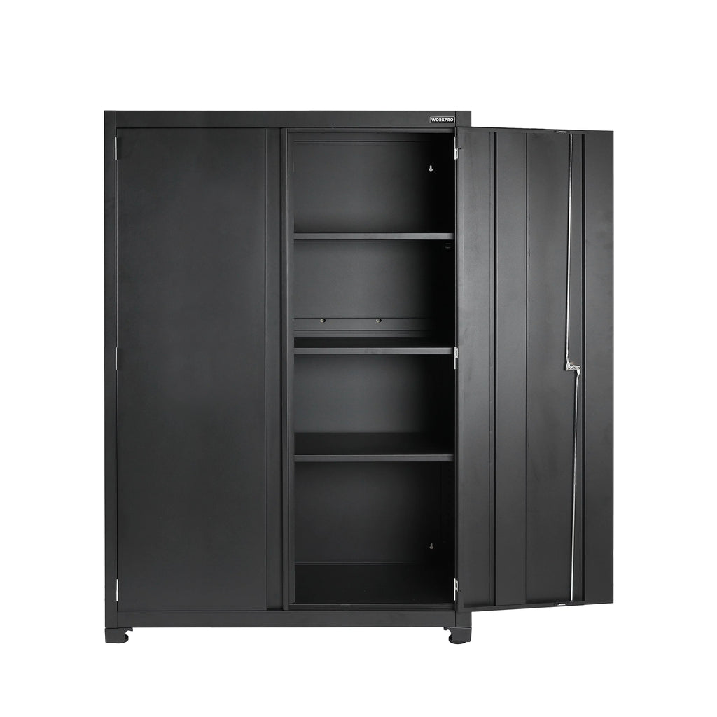 48-inch Black Metal Garage Storage Cabinet Y6426