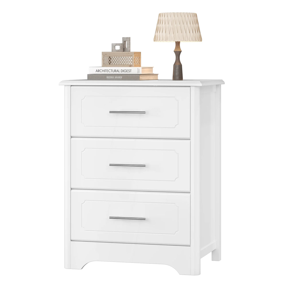 White 3 Drawer Dresser X2085