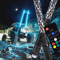 6ft Spiral LED Whip Lights with Flag D739