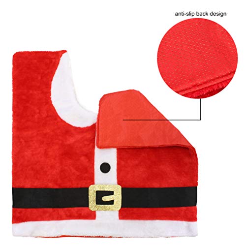 5 Pieces Christmas Theme Bathroom Decoration Set Q23762