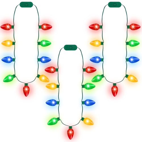 Christmas Light Necklace 3PCS with 3 Flash Modes C404